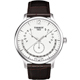 TISSOT 天梭 官方授權 Tradition 逆跳復刻萬年曆經典腕錶-白/42mm T0636371603700 product thumbnail 1