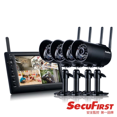 SecuFirst DWS-B011Z (一機四鏡)數位無線監視錄影機