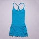 A&F Abercrombie & Fitch經典麋鹿刺繡連身褲裙-藍 product thumbnail 1