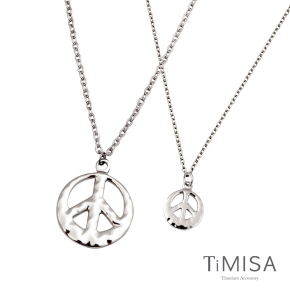 TiMISA《和平風尚-原色》純鈦情人對鍊/成對項鍊