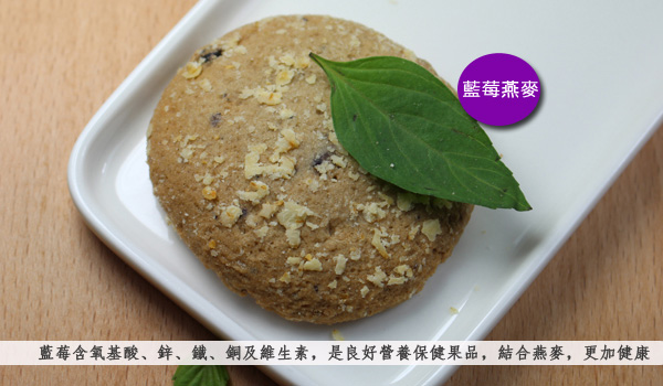 烘焙客 DiHaNi無蔗糖手工餅乾-藍莓燕麥(120g)