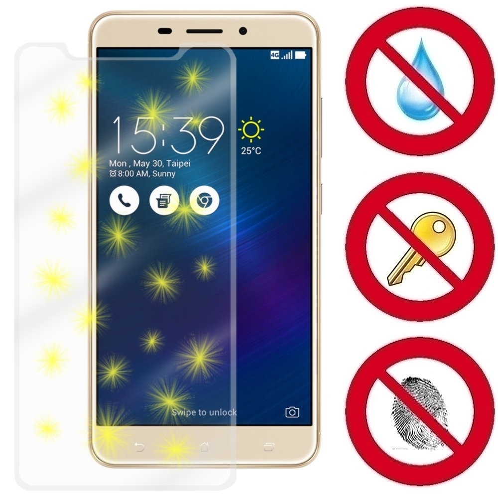 D&A 華碩 ZenFone 3 Laser / 5.5吋 電競玻璃奈米5H螢幕保護貼