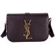 YSL Saint Laurent MONOGRAM 小牛皮斜背包(小/深紫色) product thumbnail 1