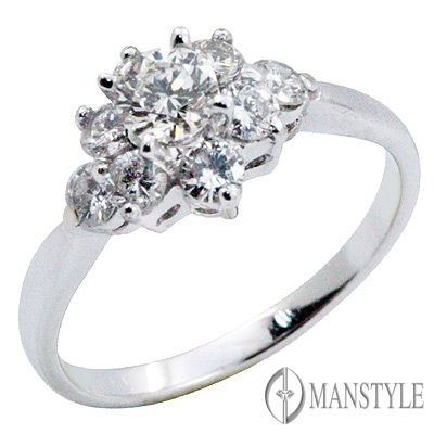 MANSTYLE 純愛 0.30ct 八心八箭鑽戒