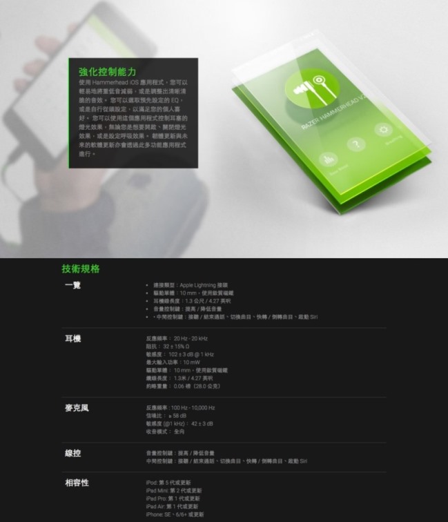 Razer Hammerhead 戰錘狂鯊 Ios Razer Yahoo奇摩購物中心