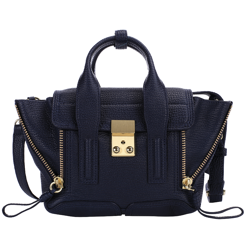 3.1 Phillip Lim Pashli mini 牛皮兩用提包(深藍色)