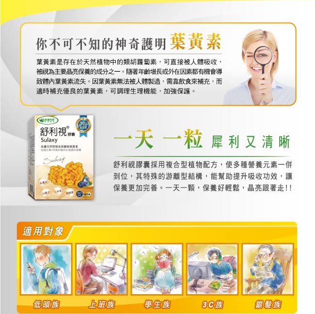 威瑪舒培 舒利視金盞花增量版葉黃素膠囊 3入組 (60顆/盒)