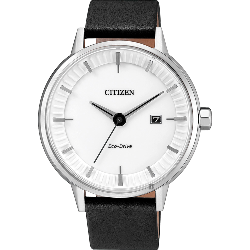 CITIZEN星辰 光動能競技場手錶((BM7370-11A))-白x黑/40mm