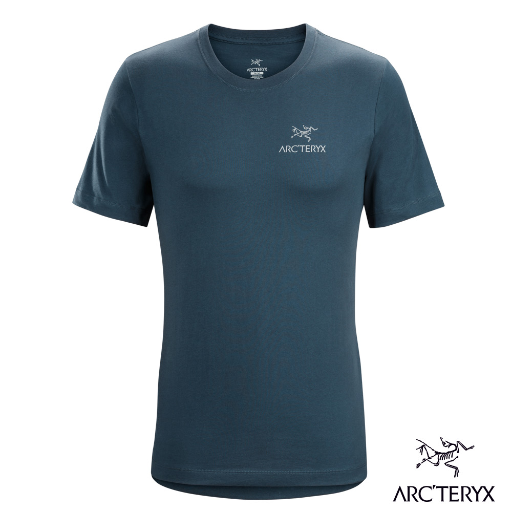 Arcteryx 始祖鳥 男 有機棉 短袖T恤 藍