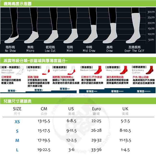 【美國 SmartWool】美麗諾羊毛 兒童健行中級避震條紋中長襪(2入)_黑色