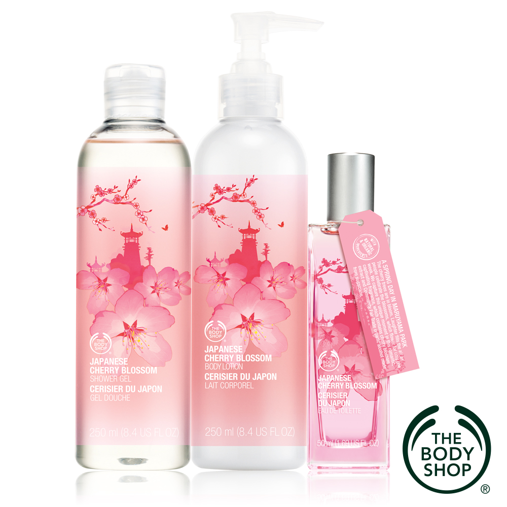 The Body Shop  日本櫻花沐浴香氛3件組