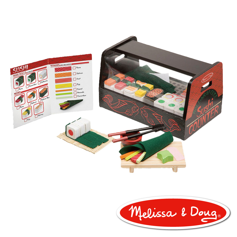 美國瑪莉莎 Melissa & Doug 玩食趣 - 木製壽司組