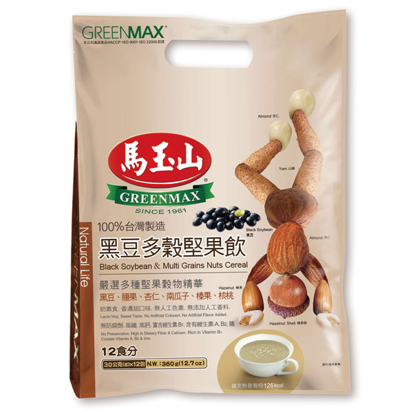 馬玉山 黑豆多穀堅果飲(30gx12入)