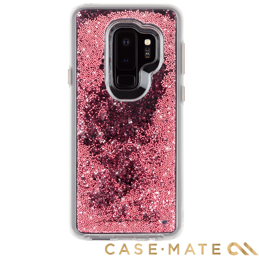 美國Case-Mate S9+ Waterfall 亮粉瀑布防摔手機保護殼 - 玫瑰金