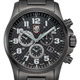 LUMINOX 雷明時戰場系列碳纖維紋計時腕錶-槍黑/45mm product thumbnail 1