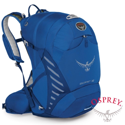 【OSPREY】Escapist 32L 專業單車背包/健行登山背包_靛藍