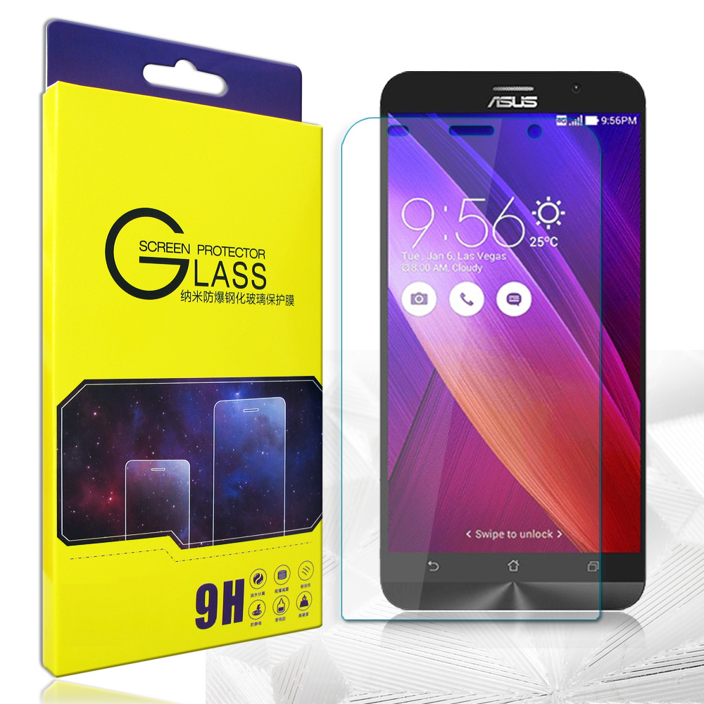 GLA ASUS ZenFone 2 ZE550ML 5.5吋 疏水疏油9H鋼化玻璃膜
