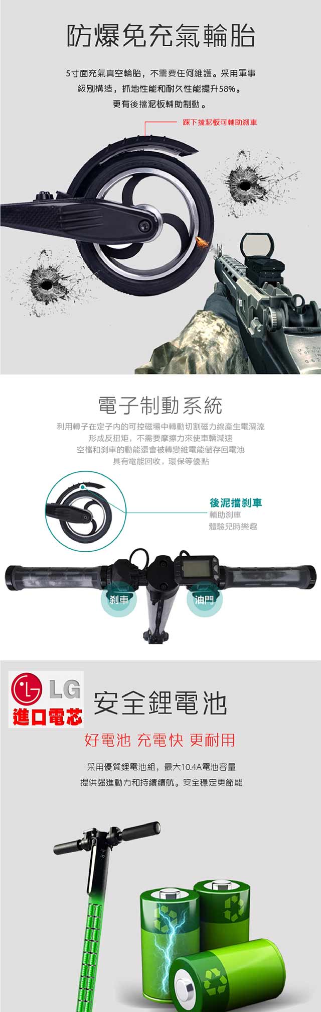 【e路通】ES-03 碳纖維 24V鋰電 LG電芯 快速折疊 成人電動滑板車