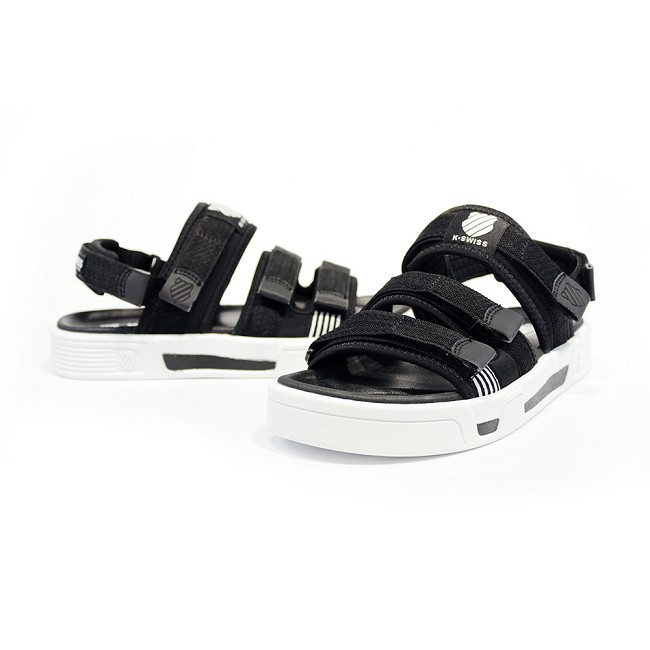 K-SWISS Trini Strap Sandal 休閒涼鞋-女-黑/白