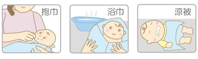 KUKU酷咕鴨-絨面四方浴巾-藍(2304)