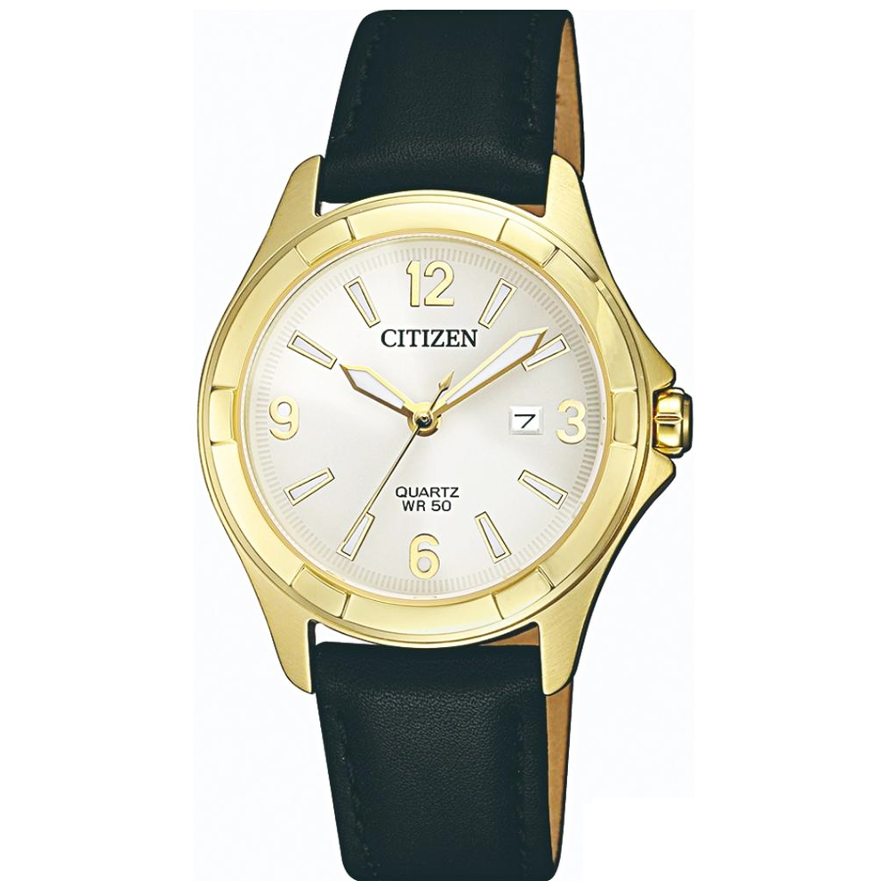 CITIZEN星辰 率性魅力石英女錶 (EU6082-01A)-白色/32mm