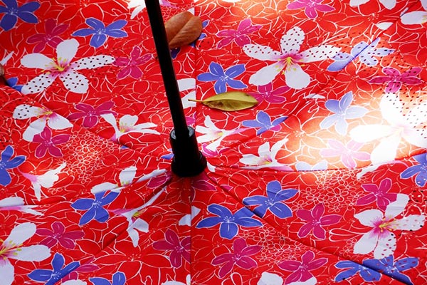好雅也欣-雙層傘布散熱專利反向傘-浪漫台三線-桐花系列（紅花）