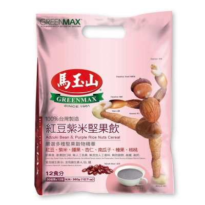 馬玉山 紅豆紫米堅果飲(30gx12入)