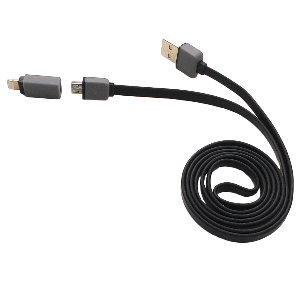 LineQ Micro USB /Apple 8pin雙用2.1A傳輸充電線