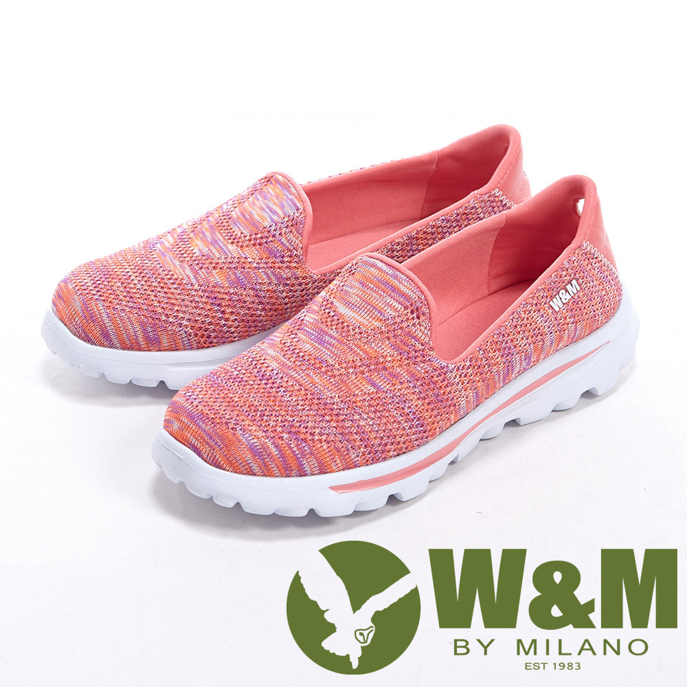 W&M BOUNCE 超彈力舒適針織增高鞋女鞋-桃
