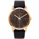 CK Calvin Klein 黑色時尚皮革錶帶手錶(K2G2G6C3)-灰黑面/43mm product thumbnail 1