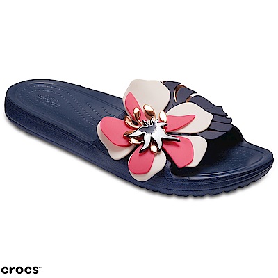 Crocs 卡駱馳 (女鞋) 思瓏花朵涼拖 205257-410