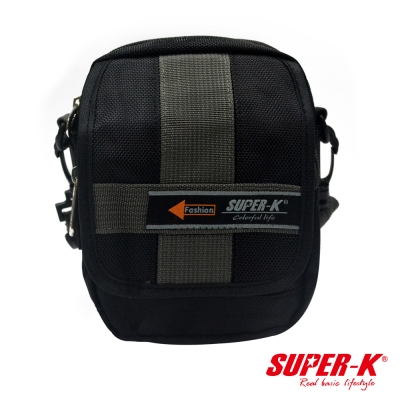 美國品牌【SUPER-K】炫黑系列。個性化手提側背隨身小包(SHD00550)2入