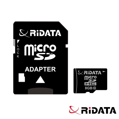 RIDATA錸德 Micro SDHC Class10 8GB 手機專用記憶卡