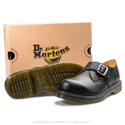 Dr.Martens-經典JOEY單扣鋼頭孟克鞋-男款-黑色