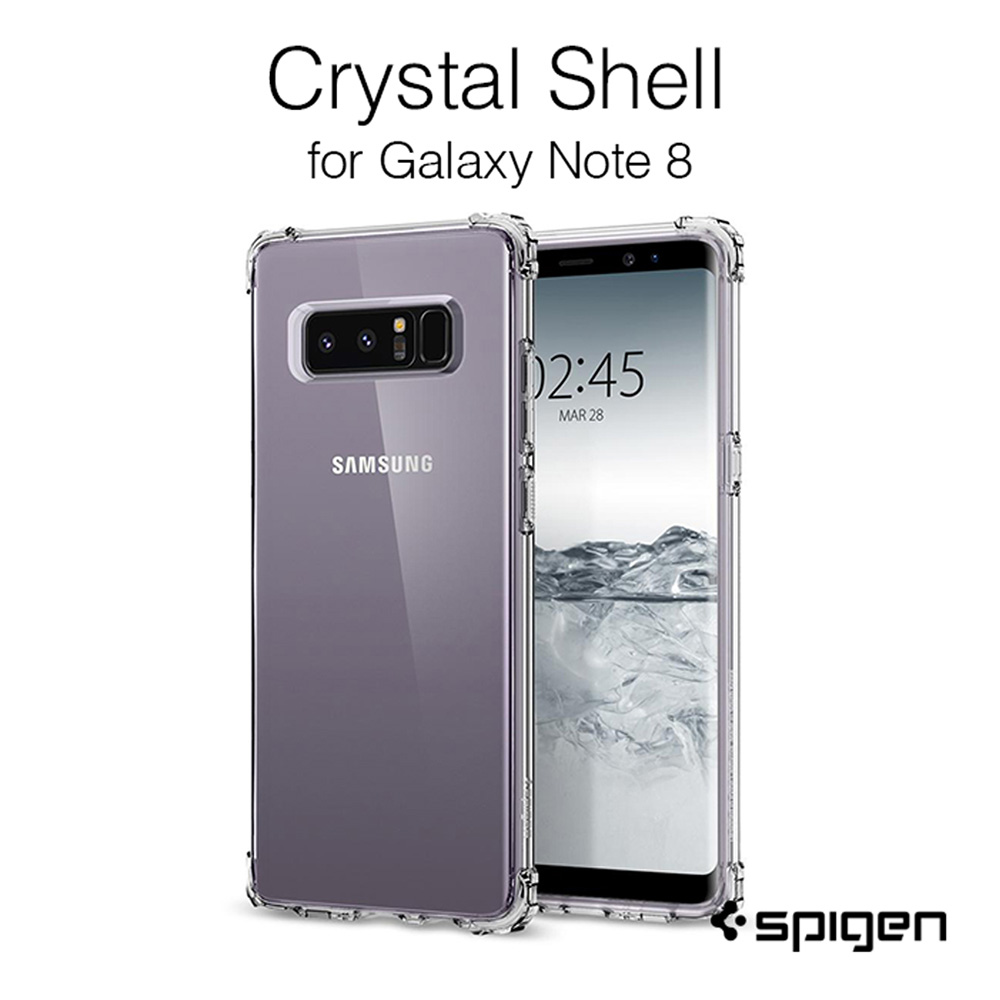 Spigen Galaxy Note 8  Crystal Shell-軍規雙料防震殼