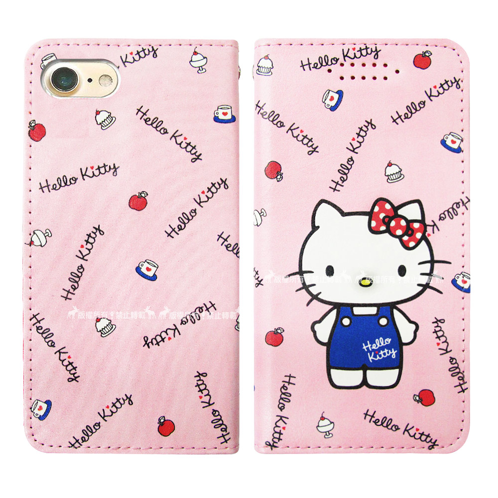 三麗鷗授權 Hello Kitty貓 iPhone 6s Plus 磁力皮套(點心)