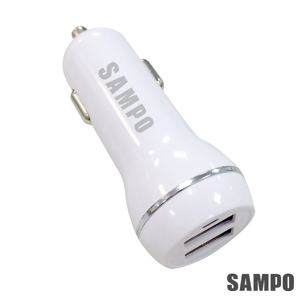 SAMPO 聲寶4.8A雙USB車用充電器-DQ-U1504CL