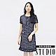 EPISODE Studio - 香奈兒格紋設計修身洋裝（藍） product thumbnail 1