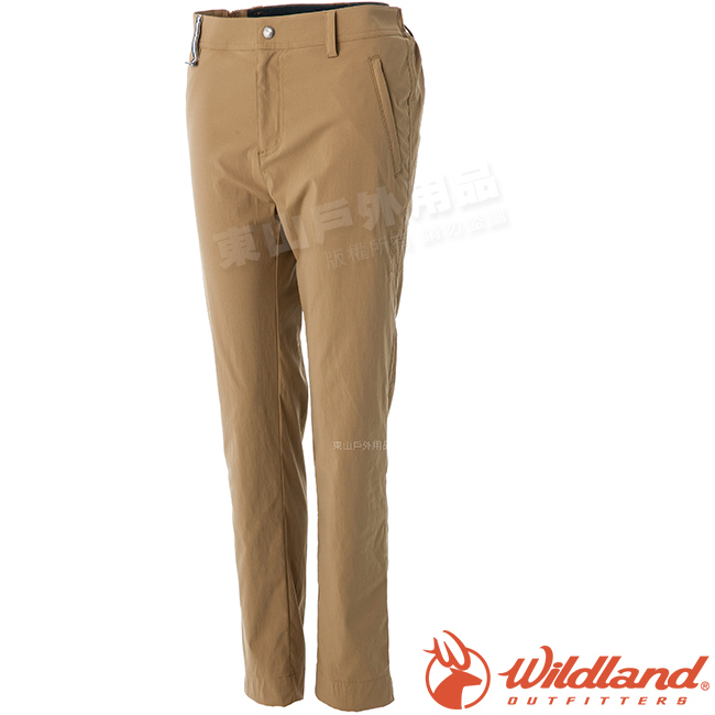 Wildland 荒野 0A51311-62黃卡其 女 彈性透氣抗UV9分褲