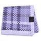 DAKS 經典品牌字母LOGO刺繡方塊大格紋綿絹混紡帕領巾(大/水藍) product thumbnail 1