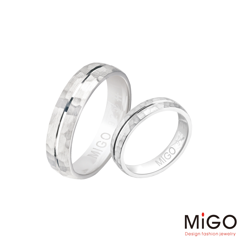 MiGO 愛的點滴純銀成對戒指