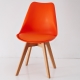 創樂家居 原創舒適皮革椅墊造型辦公椅-橘色-DIY product thumbnail 1