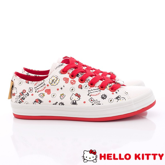 Hello Kitty-凱蒂彩繪休閒款-NI14106白(女段)