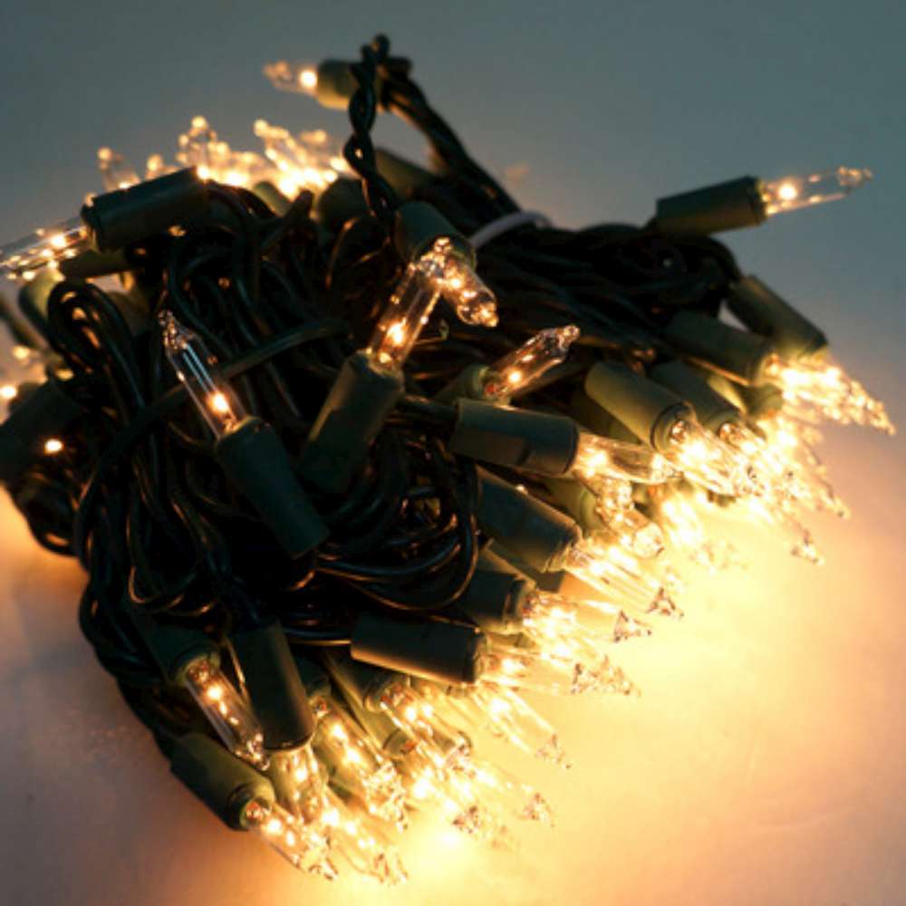 摩達客 聖誕燈串-100燈清光樹燈(鎢絲燈-溫暖清光色)(可搭聖誕樹)