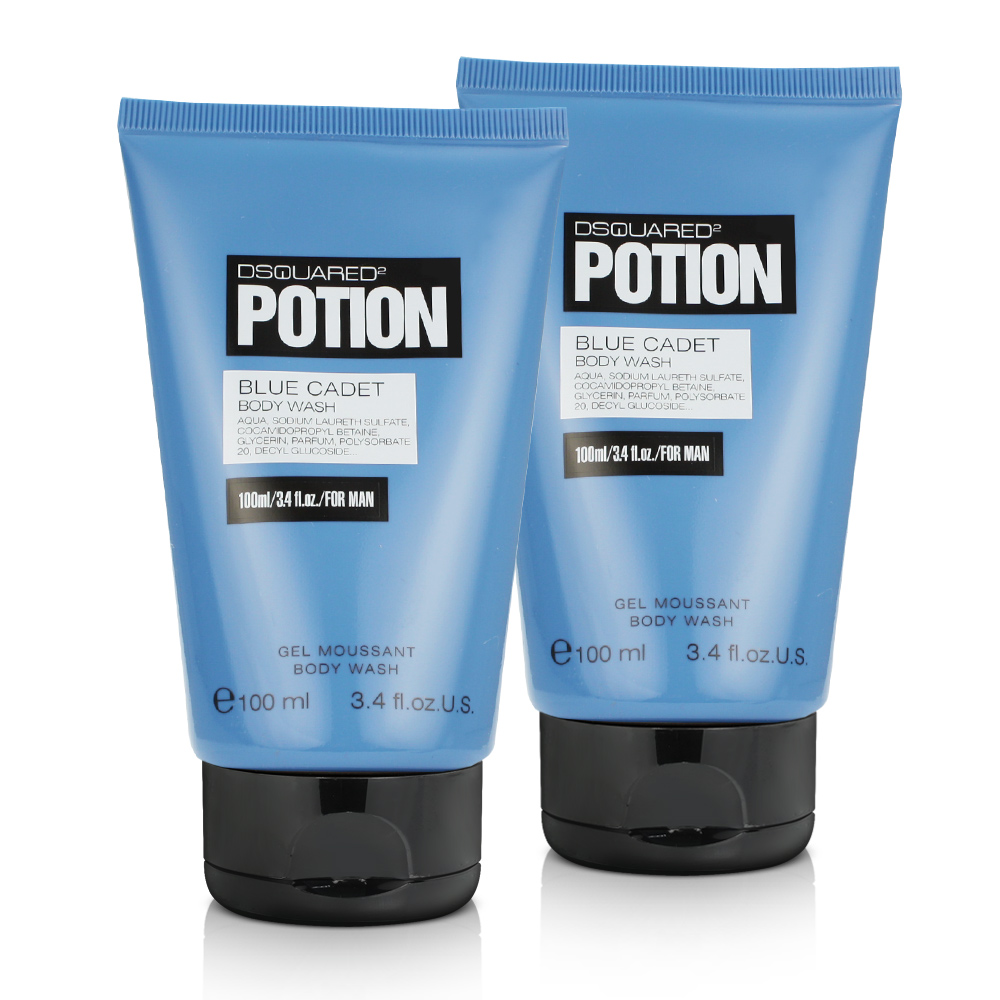 DSQUARED2 POTION 紳藍男性雙效沐浴精100ml*2