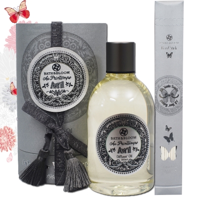 Bath & Bloom 蝶舞四季繽紛擴香精300ML-4月幸福不朽