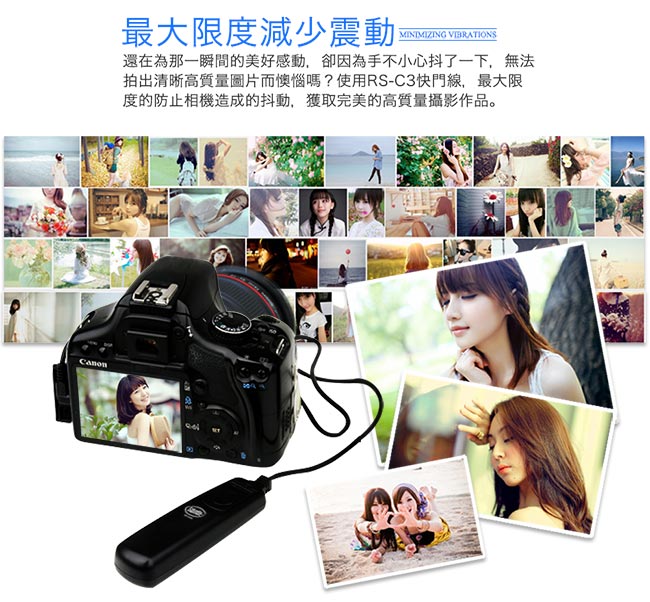 Sidande 電子快門線 for Canon RS-C3 (RS6002)