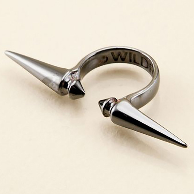 Wildfox Couture 美國品牌 Classic Spike 古典銀灰色鉚釘戒指
