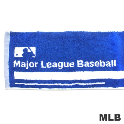 MLB-德州遊騎兵隊橫式文字款運動長巾-藍色