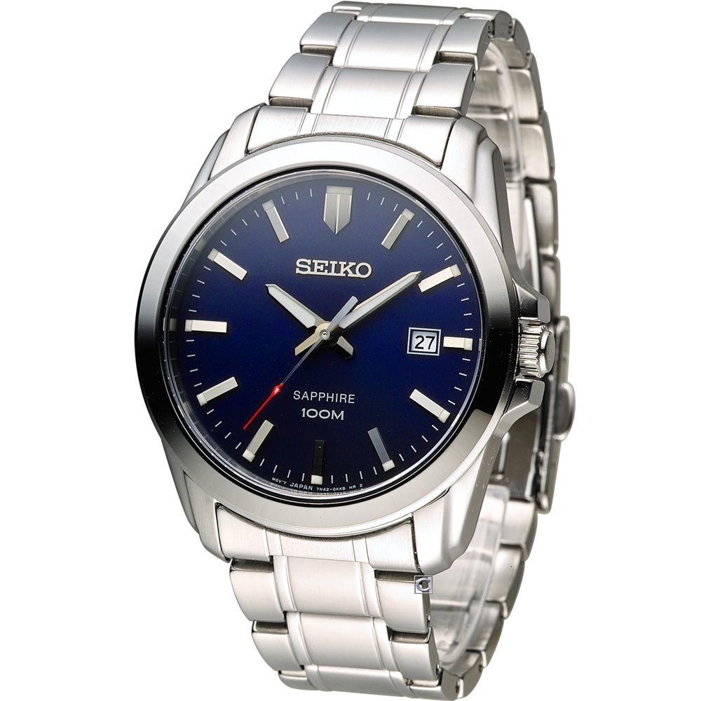 SEIKO 紳士品味時尚錶(SGEH47P1)-藍/41mm | 其他男錶| Yahoo奇摩購物中心